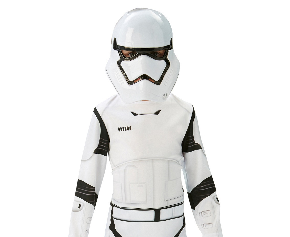 Includes: Stormtrooper printed jumpsuit and mask